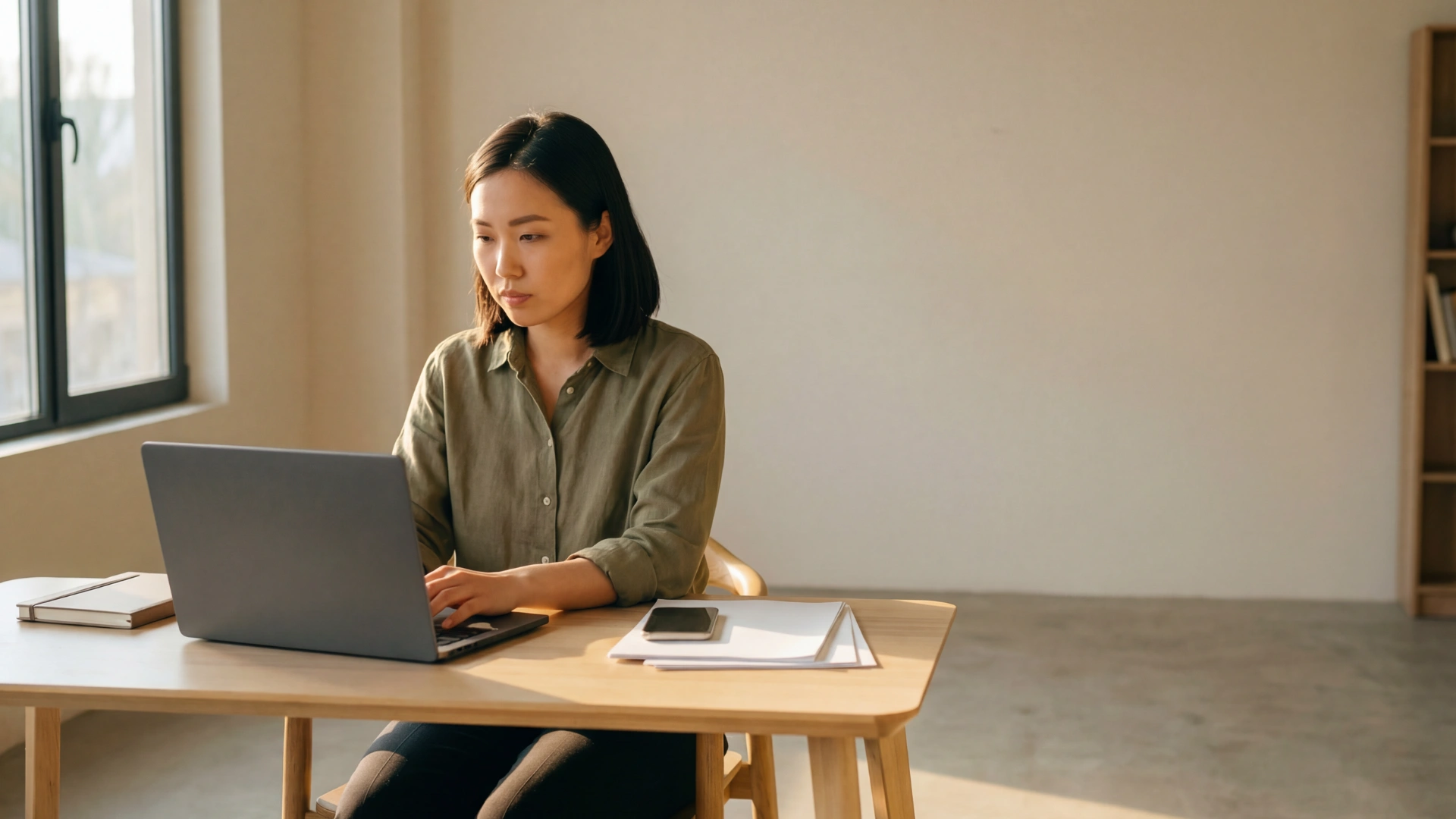 A woman typing on a laptop on ways to make extra money online.