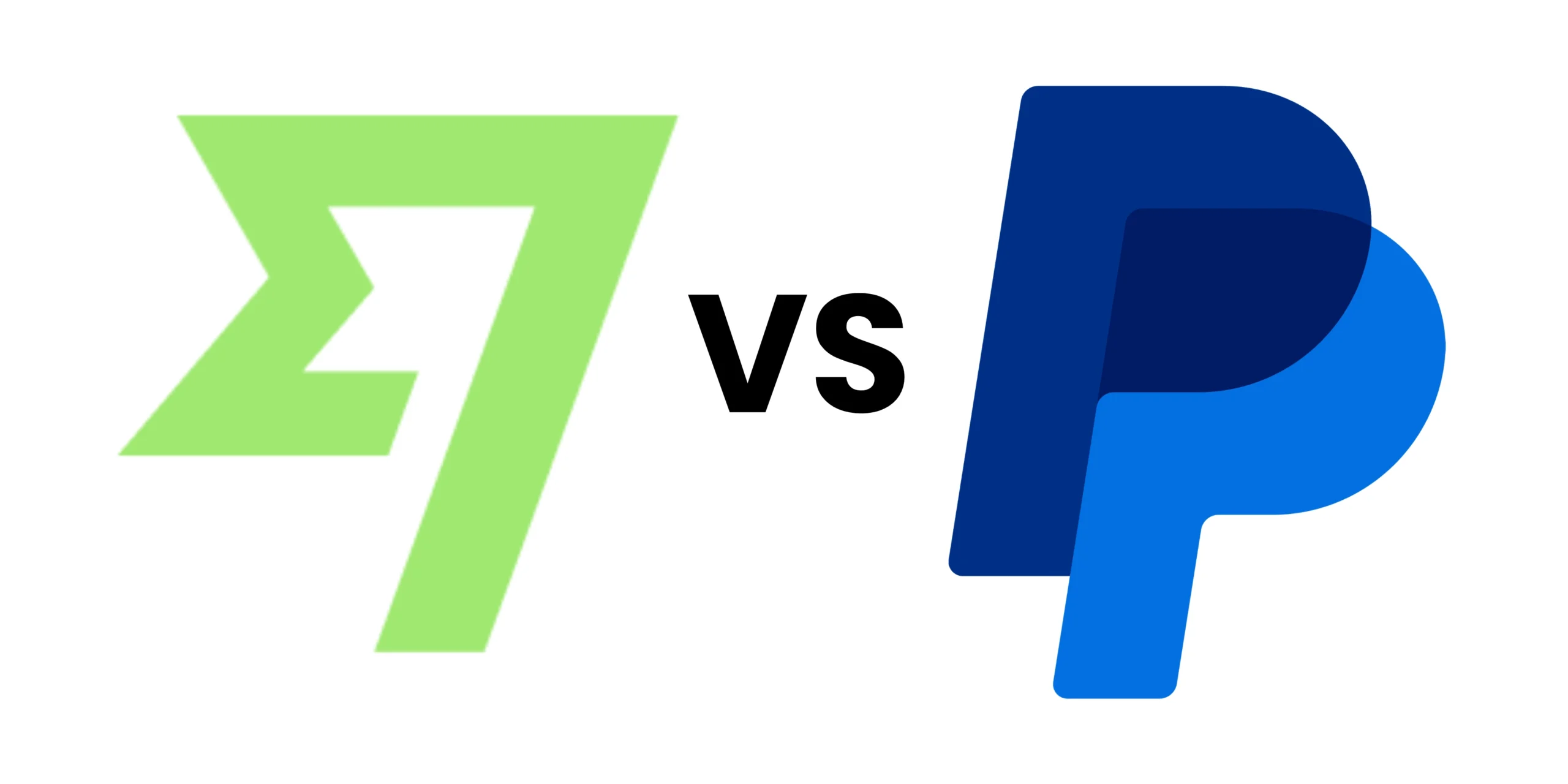 The green Wise logo and the blue PayPal logo are displayed with "VS" in between them on a white background.