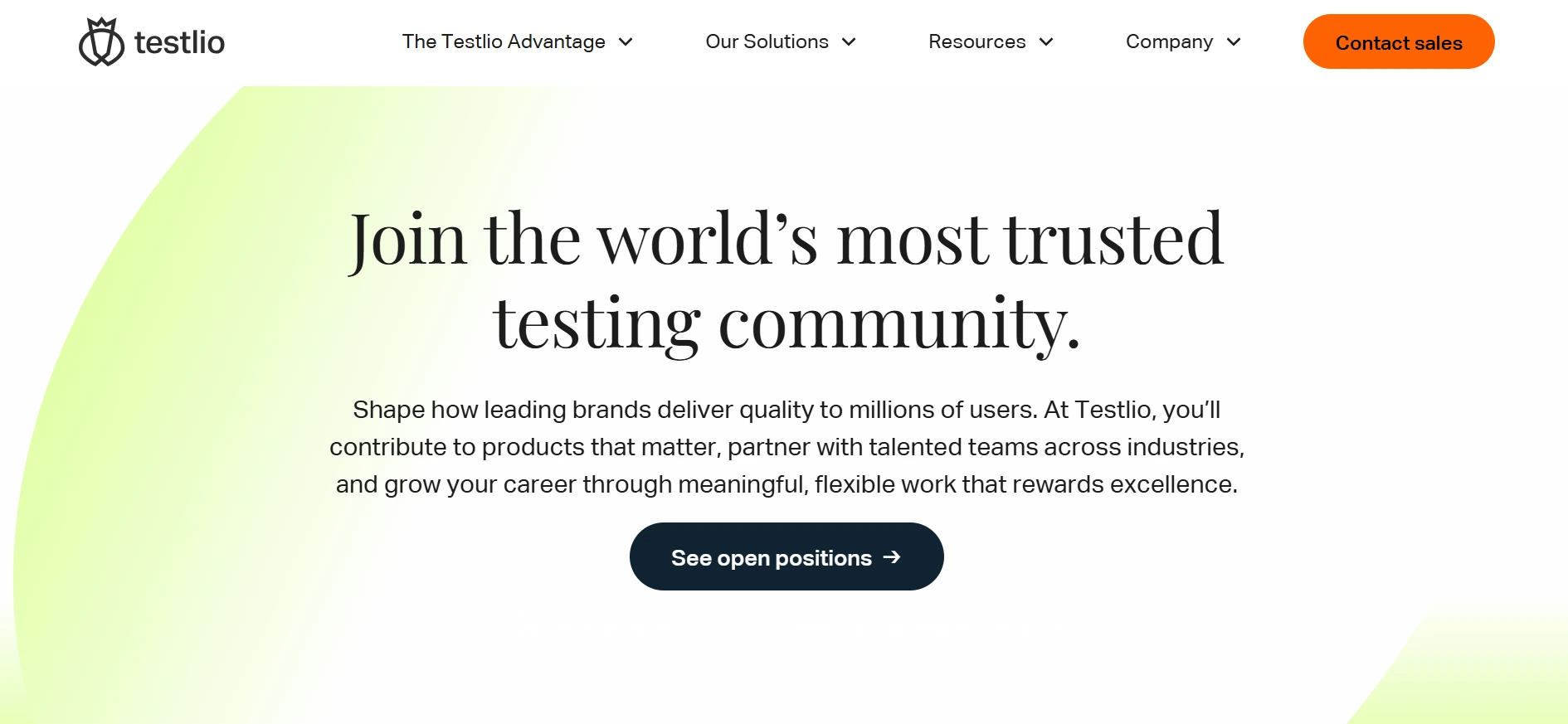 Testlio webpage