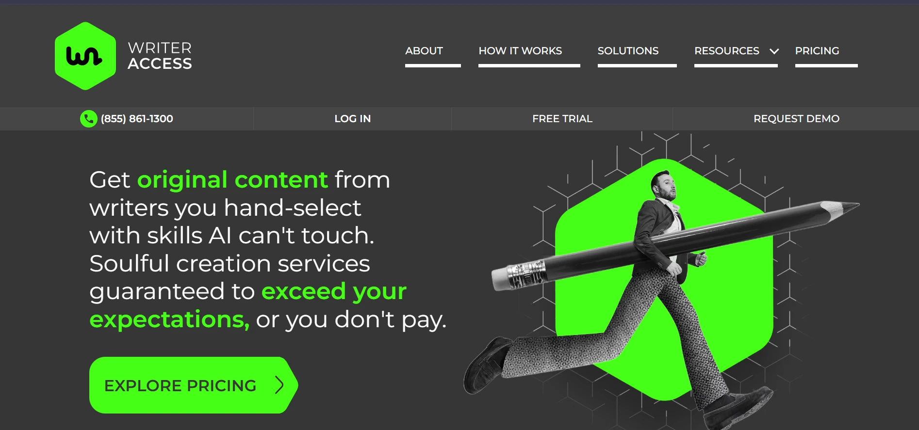 WriterAccess webpage