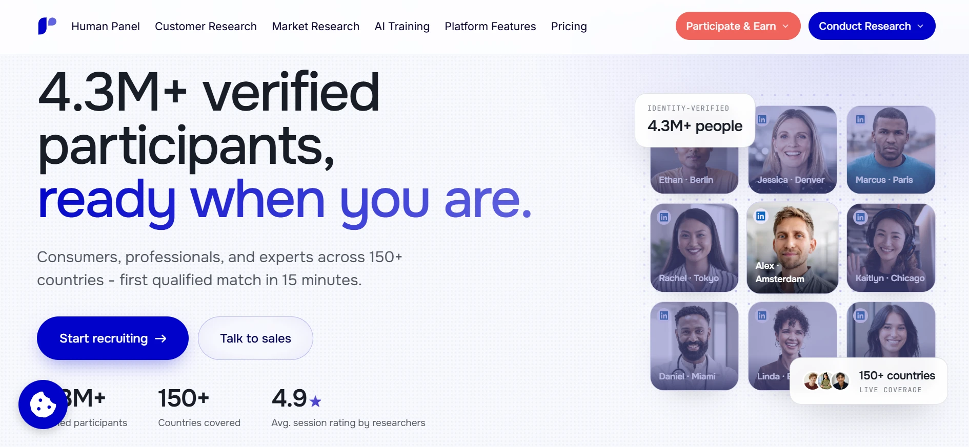 Respondent.io webpage