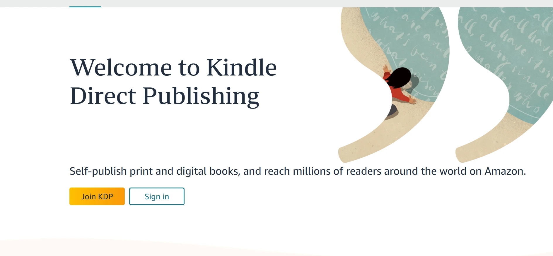 Amazon KDP webpage
