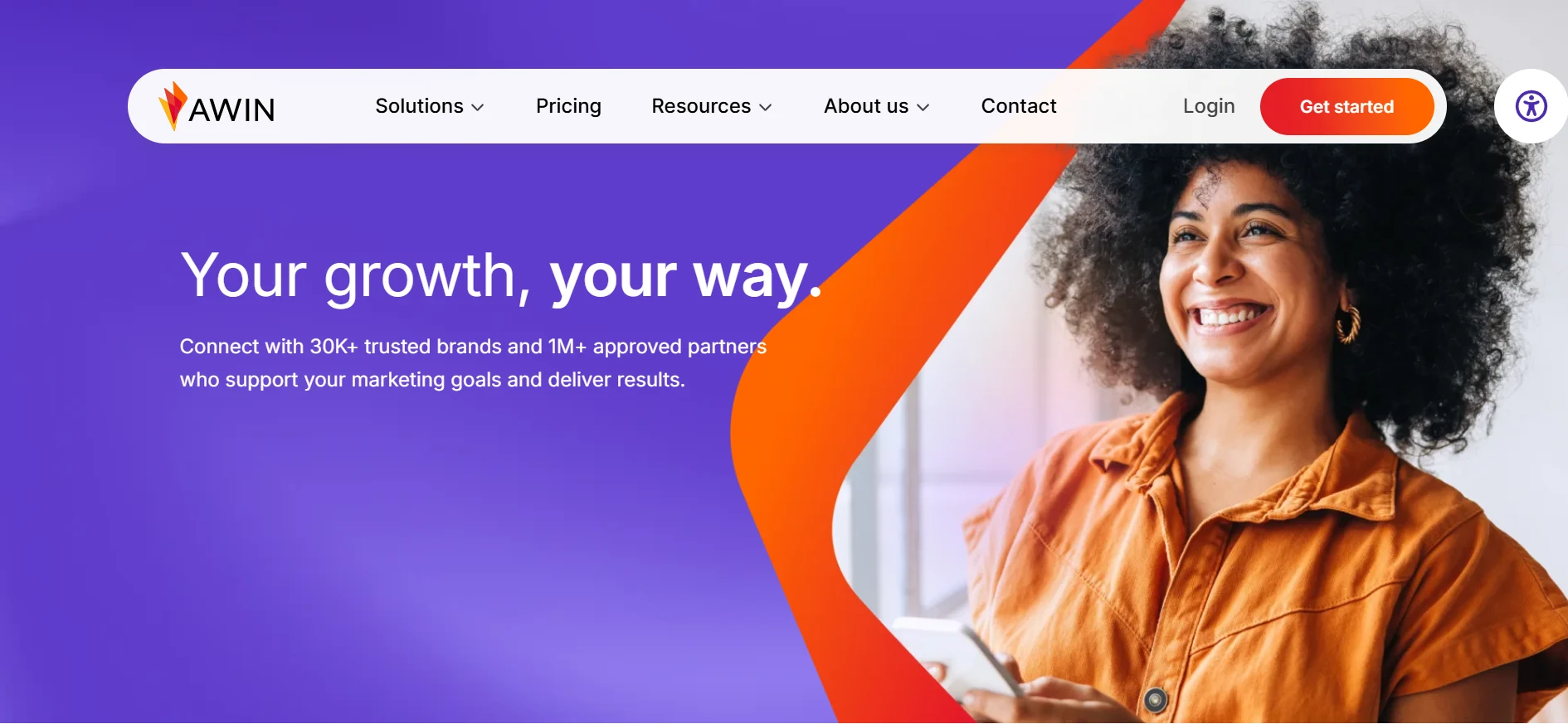 Awin webpage