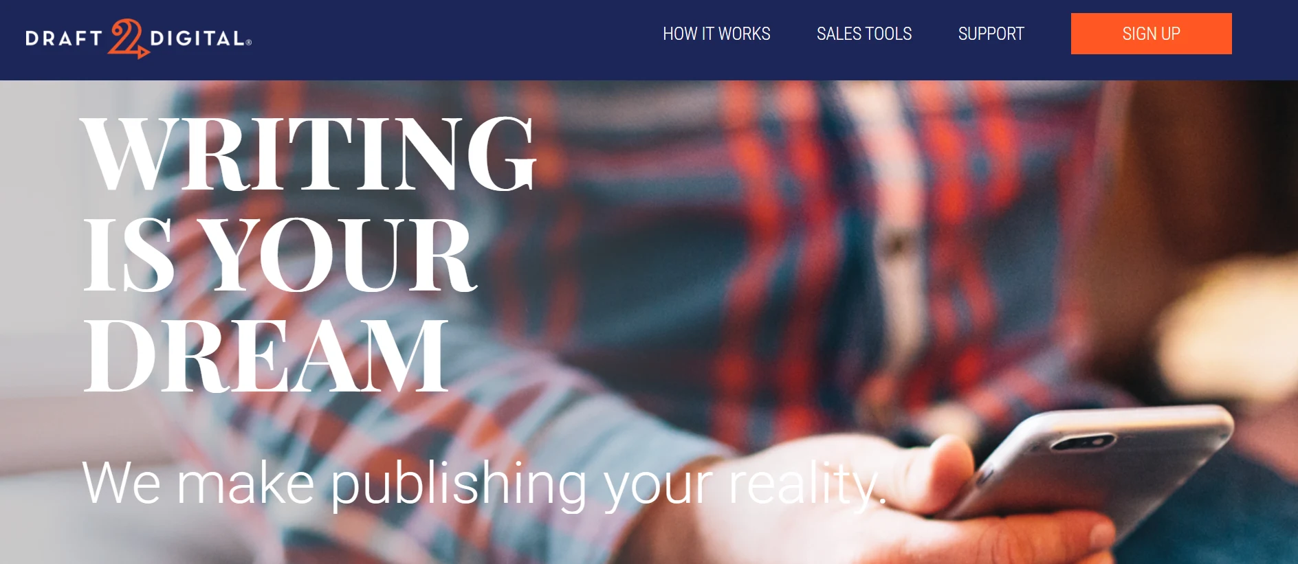 Draft2Digital webpage