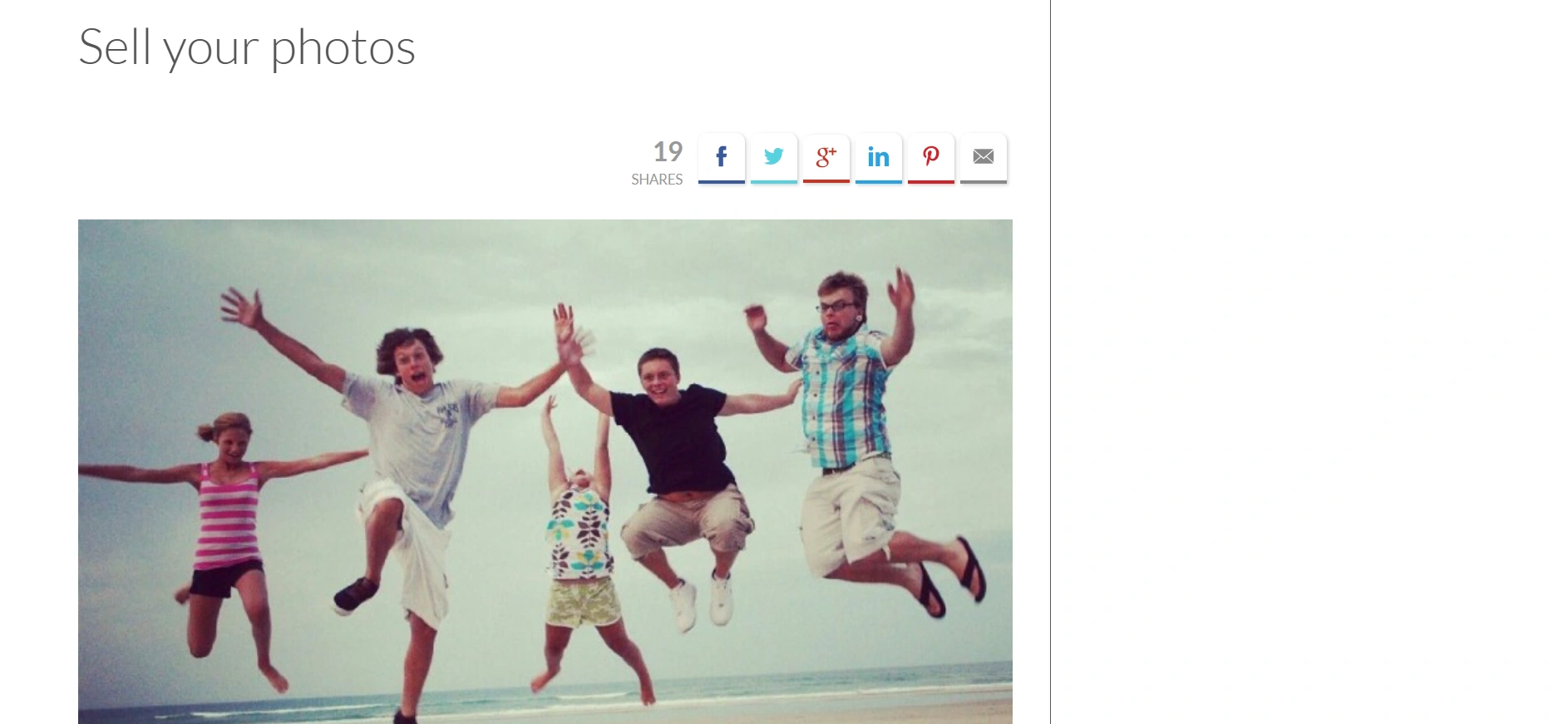 Foap webpage