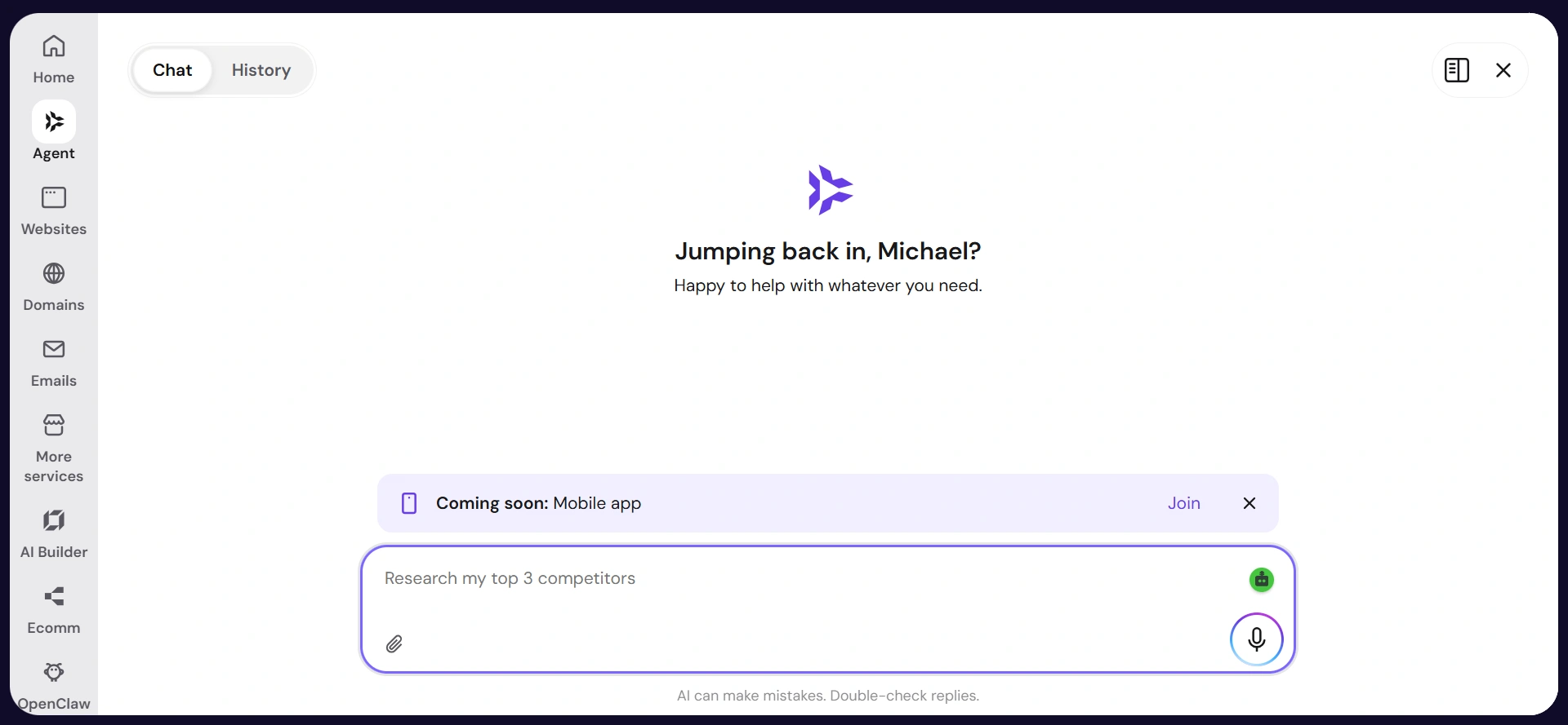 Image showing Hostinger agent page