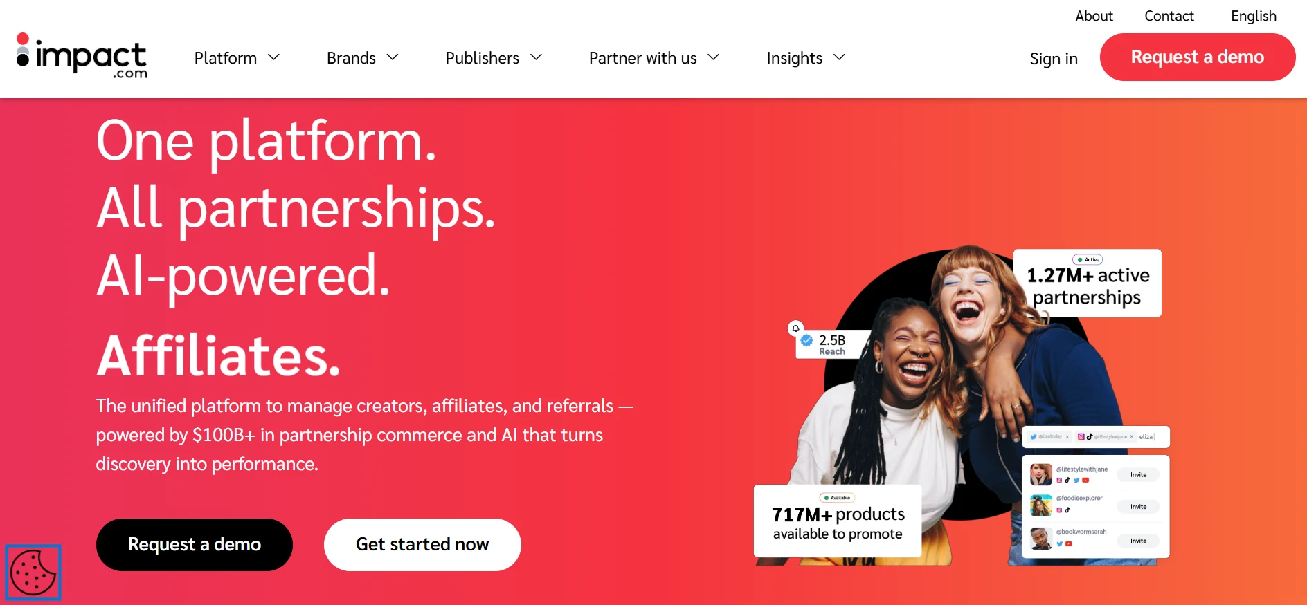 impact.com webpage