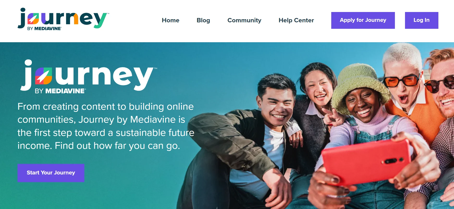 Journey by Mediavine webpage