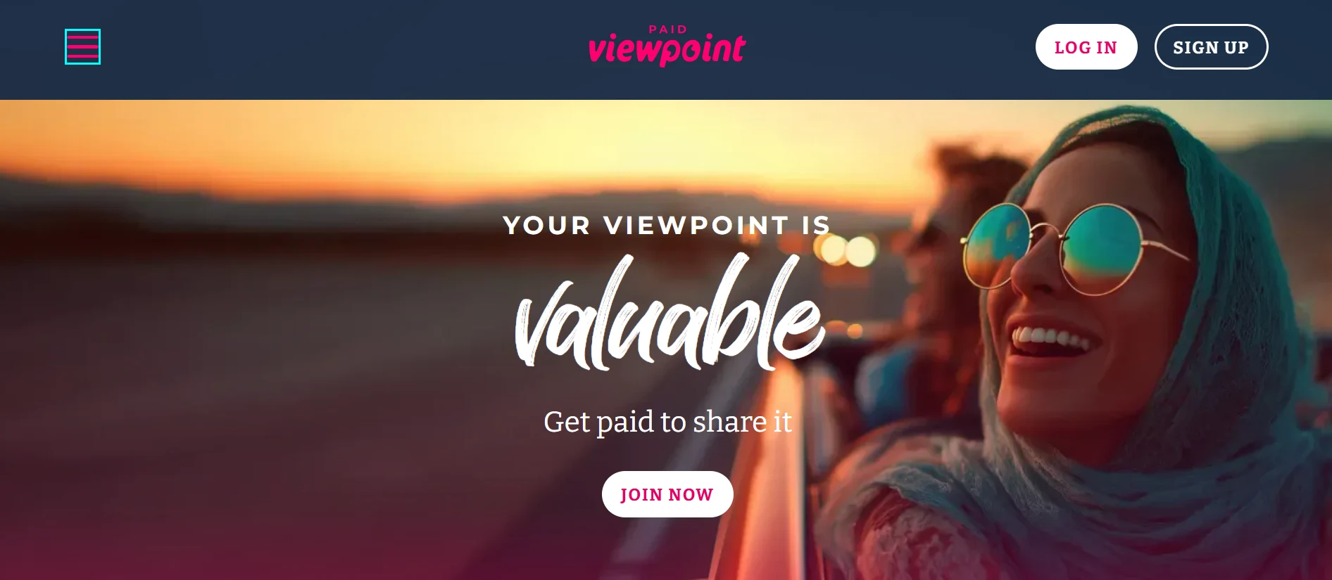PaidViewpoint webpage
