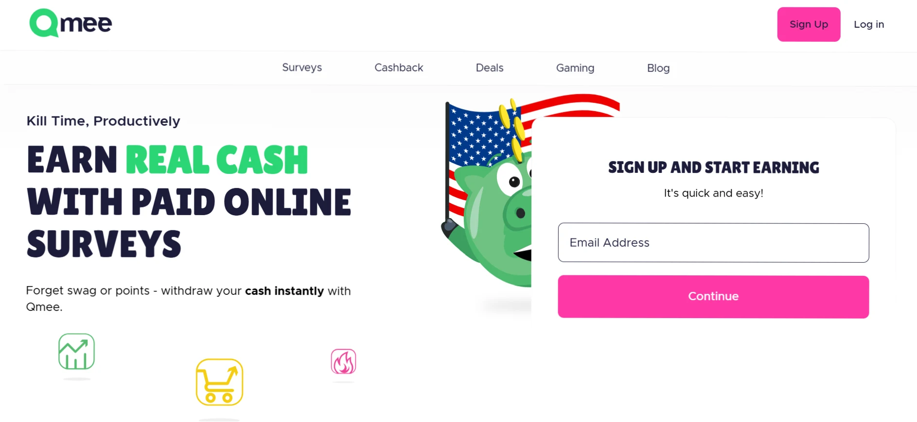 Qmee webpage