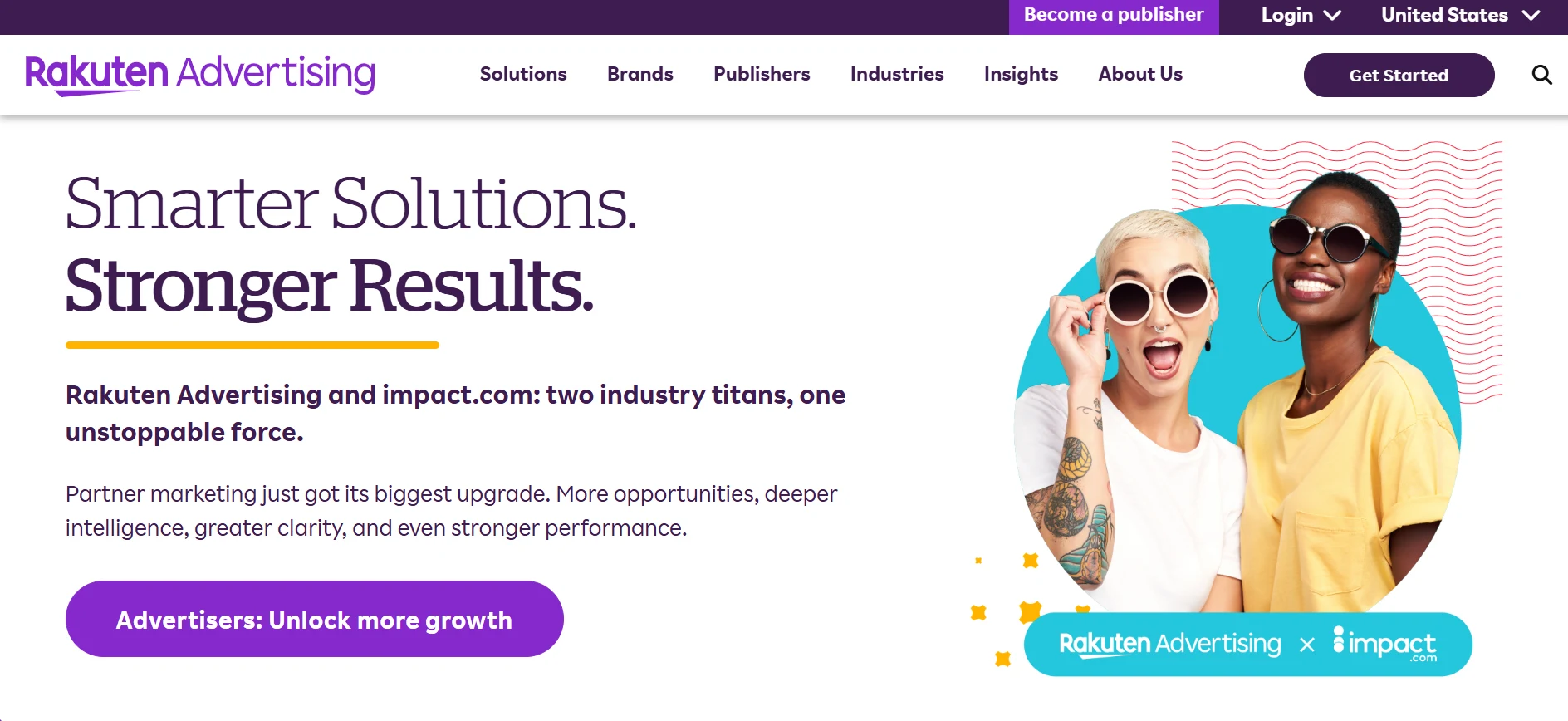 Rakuten Advertising webpage