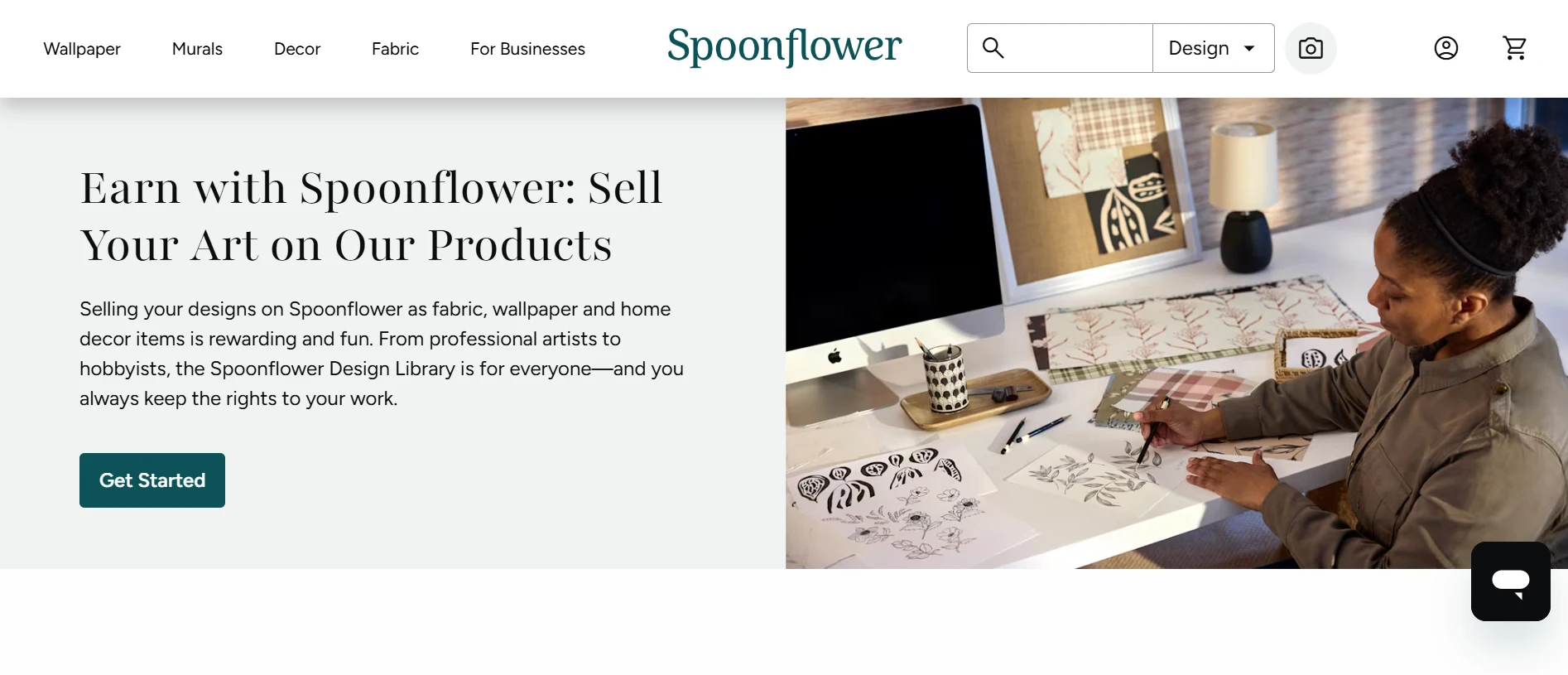 Spoonflower webpage