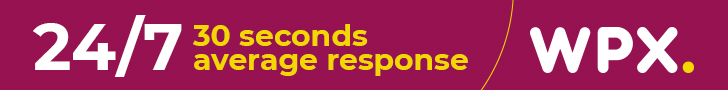 An image showing WPX hosting average response time